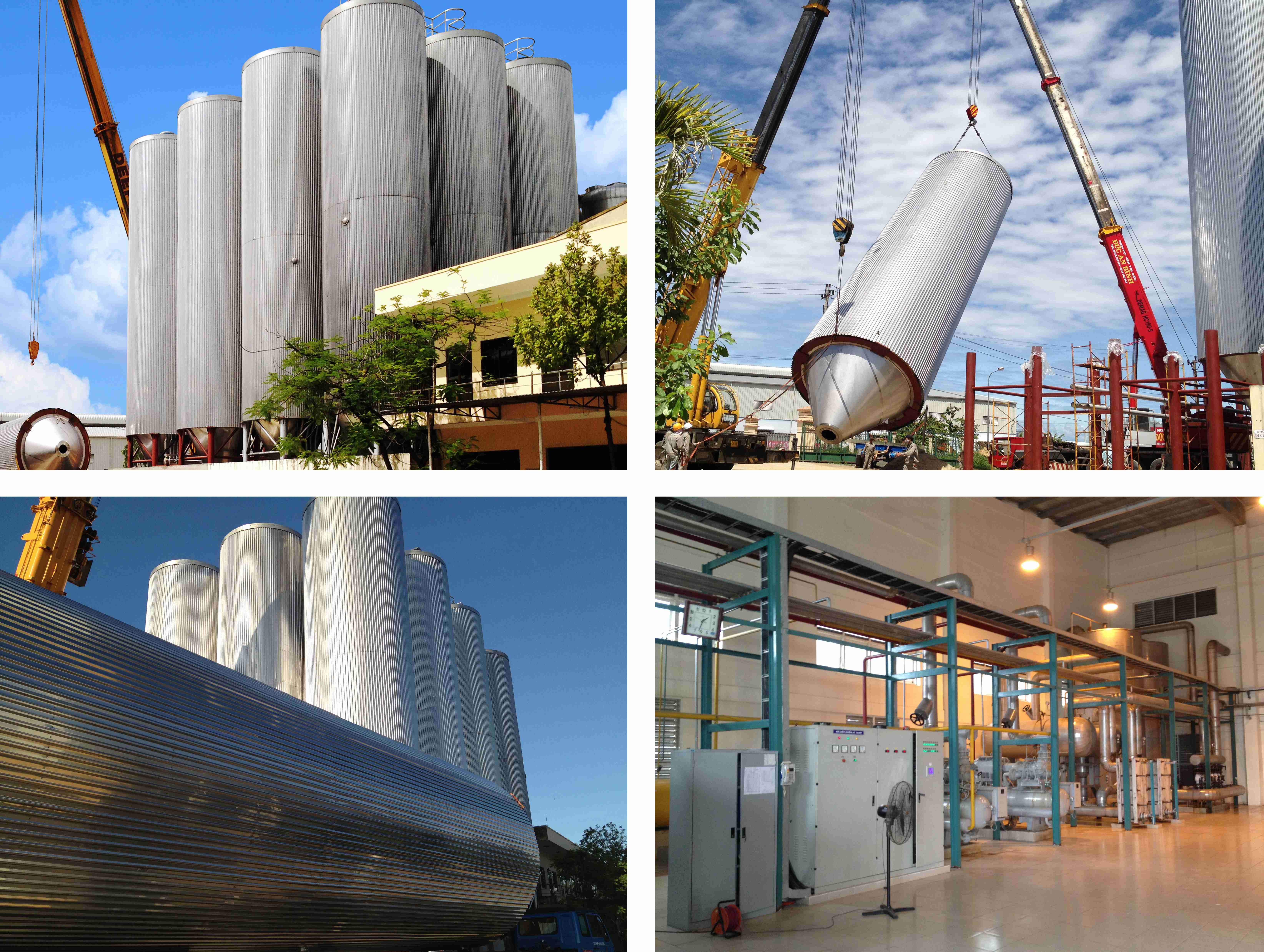 Dung Quat – Quang Ngai Brewery with capacity 100 million liters per year was manufactured and installed by ERESSON VN – EPC contract